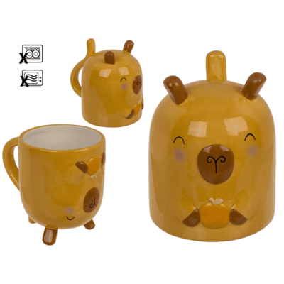 Κούπα, Capybara, ανάποδη, 12 x 14 εκ.