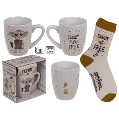 Σετ δώρου, κούπα και κάλτσες Harry Potter "Dobby", κούπα: stoneware, για 315 ml μέγεθος: 36-40