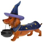 Πολυρεζιν Φιγουρα Σκυλου Wizard 22Χ55Χ37Εκ Halloween