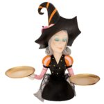 Πολυρεζιν Διακοσμητικη Μαγισσα Με Δισκους 33Χ18Χ32Εκ Halloween