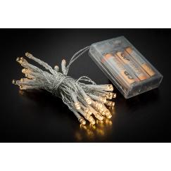 ΧΡ 40 LED ΜΠΑΤΑΡΙΑΣ ΔΙΑΦΑΝΟ/ΛΕΥΚΟ ΣΤΑΘΕΡΟ 2ΜΕΤΡΑ CHRISTMAS