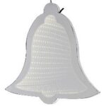 ΚΑΜΠΑΝΑ 3D LED 30ΕΚ ΨΥΧΡΟ ΛΕΥΚΟ ΡΕΥΜΑ CHRISTMAS