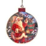 ΧΡ ΜΕΤΑΛΛΙΚΗ ΚΡΕΜΑΣΤΗ ΜΠΑΛΛΑ 12Χ13ΕΚ ΑΙ ΒΑΣΙΛΗΣ CHRISTMAS