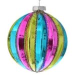 ΧΡ ΤΡΙΧΡΩΜΗ  ΓΥΑΛΙΝΗ ΜΠΑΛΛΑ 8ΕΚ ΣΕΤ/6 CHRISTMAS