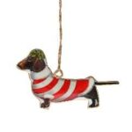 ΧΡ ΜΕΤΑΛΛΙΚΟ ΣΚΥΛΑΚΙ ΚΡΕΜΑΣΤΟ ΣΤΟΛΙΔΙ 12x7EK CHRISTMAS