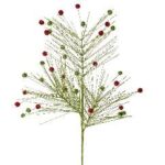 ΧΡ ΚΛΑΔΙ ΠΡΑΣΙΝΟ ΜΕ ΚΟΚΚΙΝΑ ΜΠΙΛΑΚΙΑ ΚΑΙ ΣΤΡΑΣ 80ΕΚ CHRISTMAS