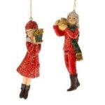 ΧΡ ΚΟΚΚΙΝΑ ΠΟΛΥΡΕΖΙΝ ΠΑΙΔΑΚΙΑ ΚΡΕΜΑΣΤΟ ΣΤΟΛΙΔΙ 4.5Χ13.5ΕΚ 2 ΣΧΕΔΙΑ ASSORTED CHRISTMAS