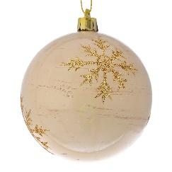 ΧΡ ΚΡΕΜ ΜΕ GLITTER ΧΙΟΝΟΝΙΦΑΔΕΣ ΜΠΑΛΑ ΣΕΤ/6 8ΕΚ CHRISTMAS