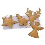 ΧΡ ΣΕΤ/4 ΜΠΕΖ ΔΕΡΜΑΤΙΝΑ ΚΡΕΜΑΣΤΑ ΣΤΟΛΙΔΙΑ 8ΕΚ ΣΕ ΚΟΥΤΙ CHRISTMAS