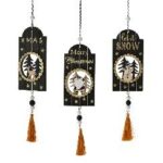 ΧΡ ΜΑΥΡΟ ΞΥΛΙΝΟ ΚΡΕΜΑΣΤΟ ΣΤΟΛΙΔΙ ΤΑΜΠΕΛΑ ΜΕ ΦΟΥΝΤΑ 6Χ28ΕΚ 3 ΣΧΕΔΙΑ ASSORTED CHRISTMAS