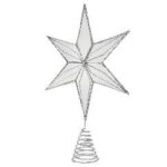 ΧΡ ΑΣΗΜΙ ΑΣΤΕΡΙ ΜΕ ΚΑΘΡΕΠΤΕΣ ΚΟΡΥΦΗ ΔΕΝΤΡΟΥ 30Χ8Χ40ΕΚ CHRISTMAS