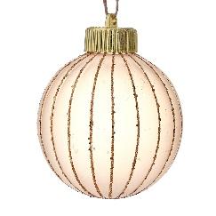 ΧΡ ΚΡΕΜ ΧΡΥΣΗ ΠΛΑΣΤΙΚΗ ΜΠΑΛΑ 9ΕΚ ΜΕ ΡΙΓΕΣ CHRISTMAS