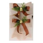 ΧΡ ΣΕΤ/2 ΜΠΕΖ ΥΦΑΣΜΑΤΙΝΟΙ ΦΙΟΓΓΟΙ 13Χ20ΕΚ CHRISTMAS