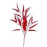 ΧΡ ΚΟΚΚΙΝΟ GLITTER ΚΛΑΔΙ ΜΕ ΦΥΛΛΑ 96ΕΚ CHRISTMAS