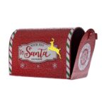 ΚΟΚΚΙΝΟ ΜΕΤΑΛΛΙΚΟ ΓΡΑΜΜΑΤΟΚΙΒΩΤΙΟ 15Χ9Χ11ΕΚ CHRISTMAS