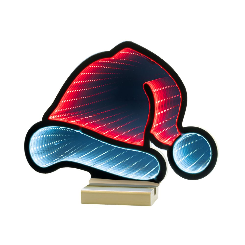 85831.jpg INFINITY ΦΩΤΙΖΟΜΕΝΟ ΣΚΟΥΦΙ 30ΕΚ Χ22 ΔΙΠΛΗΣ ΟΨΗΣ ΣΕ ΞΥΛΙΝΗ ΒΑΣΗ CHRISTMAS - Image 1