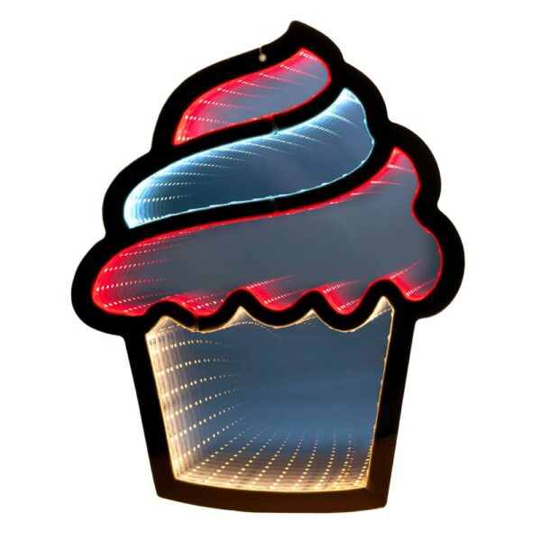 INFINITY ΦΩΤΙΖΟΜΕΝΟ ΚΡΕΜΑΣΤΟ CUPCAKE 30Χ36ΕΚ ΔΙΠΛΗΣ ΟΨΗΣ CHRISTMAS