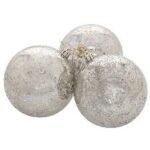 ΧΡ ΣΕΤ/3 ΑΣΗΜΙ ΑΝΤΙΚΕ ΠΛΑΣΤΙΚΗ ΜΠΑΛΑ 10ΕΚ CHRISTMAS