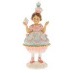 ΡΟΖ ΠΟΛΥΡΕΖΙΝ ΚΟΡΙΤΣΙ CUPCAKE 7Χ7Χ16.5ΕΚ CHRISTMAS