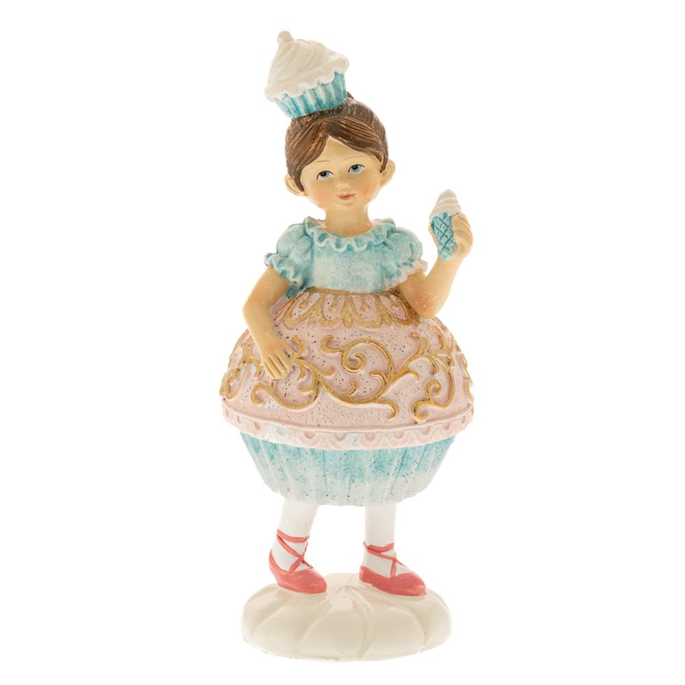 86639.jpg ΓΑΛΑΖΙΟ ΠΟΛΥΡΕΖΙΝ ΚΟΡΙΤΣΙ CUPCAKE 6.5Χ6.5Χ16ΕΚ CHRISTMAS - Image 1