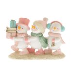 ΠΟΛΥΧΡΩΜΑ ΠΟΛΥΡΕΖΙΝ ΧΙΟΝΑΝΘΡΩΠΑΚΙΑ 14.5Χ5.5Χ10ΕΚ CHRISTMAS