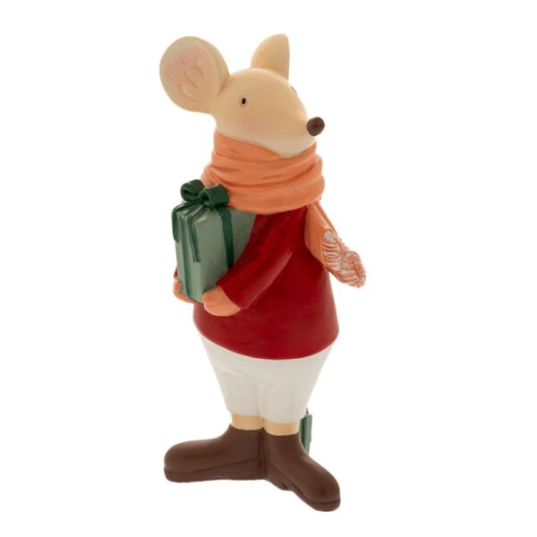 ΚΡΕΜ/ΚΟΚΚΙΝΟ ΠΟΛΥΡΕΖΙΝ ΠΟΝΤΙΚΙ 8Χ8Χ18 ΕΚ CHRISTMAS