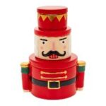 ΣΕΤ/3 ΚΟΚΚΙΝΟ ΚΕΡΑΜΙΚΟ ΚΟΥΤΙ ΣΕ ΣΧΗΜΑ ΚΑΡΥΟΘΡΑΥΣΤΗ 15Χ11Χ20ΕΚ CHRISTMAS BOXES