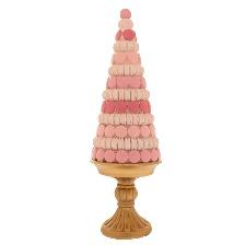 ΧΡ ΠΟΛΥΡΕΖΙΝ ΡΟΖ ΔΕΝΤΡΟ ΑΠΟ MACARON ΣΕ ΧΡΥΣΗ ΒΑΣΗ 14Χ14Χ41ΕΚ CHRISTMAS