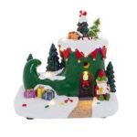 ΧΡ ΦΩΤΙΖΟΜΕΝΟ ΣΚΗΝΙΚΟ ΜΕ ΣΠΙΤΙ ΣΕ ΣΧΗΜΑ ΜΠΟΤΑΣ ΞΩΤΙΚΟΥ 19Χ12Χ18ΕΚ ΜΠΑΤΑΡΙΑΣ CHRISTMAS