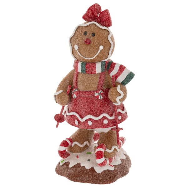 ΚΟΚΚΙΝΟ ΠΟΛΥΡΕΖΙΝ GINGERBREAD ΚΟΡΙΤΣΙ 11Χ11Χ22ΕΚ CHRISTMAS