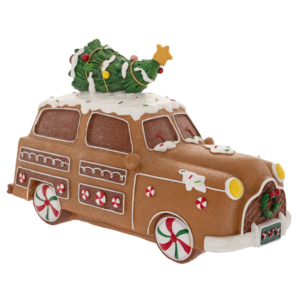 87202.jpg ΚΑΦΕ ΠΟΛΥΡΕΖΙΝ GINGERBREAD ΑΜΑΞΙ 34Χ15Χ22ΕΚ CHRISTMAS - Image 1