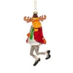 ΧΡ ΚΟΚΚΙΝΟ ΓΥΑΛΙΝΟ ΚΡΕΜΑΣΤΟ ΣΤΟΛΙΔΙ ΤΑΡΑΝΔΟΣ 6,5Χ4Χ14ΕΚ CHRISTMAS