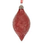 ΧΡ ΣΕΤ/6 ΚΟΚΚΙΝΗ ΓΥΑΛΙΝΗ ΜΠΑΛΑ ΔΑΚΡΥ ΜΕ ΕΦΕ ΣΤΑΓΟΝΑΣ 6Χ12ΕΚ CHRISTMAS