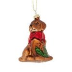 ΧΡ ΚΑΦΕ ΓΥΑΛΙΝΟΣ ΚΡΕΜΑΣΤΟΣ ΣΚΥΛΟΣ 7Χ5Χ9ΕΚ CHRISTMAS