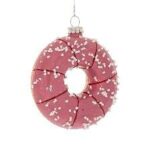 ΧΡ ΡΟΖ ΓΥΑΛΙΝΟ DONUTS ΚΡΕΜΑΣΤΟ ΣΤΟΛΙΔΙ 8Χ2,5Χ9ΕΚ CHRISTMAS