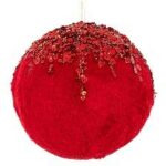 ΧΡ ΜΠΟΡΝΤΟ ΥΦΑΣΜΑΤΙΝΗ ΚΡΕΜΑΣΤΗ ΜΠΑΛΑ ΜΕ ΠΟΥΛΙΕΣ 12ΕΚ CHRISTMAS