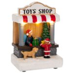 TOY STORE ΜΕ ΦΩΣ 10Χ8Χ15ΕΚ ΜΠΑΤΑΡΙΑΣ CHRISTMAS
