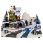 ΦΩΤΙΖΟΜΕΝΟ ΧΩΡΙΟ ΜΕ ΑΓΙΟ ΒΑΣΙΛΗ ΠΟΥ ΚΙΝΕΙΤΑΙ 24Χ15Χ17ΕΚ ΜΠΑΤΑΡΙΑΣ CHRISTMAS