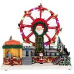 ΧΡ ΧΡΙΣΤΟΥΓΕΝΝΙΑΤΙΚΟ ΣΚΗΝΙΚΟ ΜΕ ΡΟΔΑ ΛΟΥΝΑ ΠΑΡΚ ΜΕ ΦΩΣ ΚΑΙ ΚΙΝΗΣΗ 30Χ20Χ28ΕΚ ΡΕΥΜΑΤΟΣ CHRISTMAS