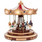 ΧΡΙΣΤΟΥΓΕΝΝΙΑΤΙΚΟ ΚΑΡΟΥΖΕΛ ΜΕ ΦΩΣ ΚΑΙ ΚΙΝΗΣΗ 30X30X33EK ΡΕΥΜΑΤΟΣ CHRISTMAS