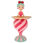 ΡΟΖ ΠΟΛΥΡΕΖΙΝ ΚΟΡΙΤΣΙ ΜΕ ΔΙΣΚΟ 21.5Χ19.5Χ45.5ΕΚ CHRISTMAS