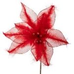 ΧΡ ΚΟΚΚΙΝΟ ΑΛΕΞΑΝΔΡΙΝΟ ΚΛΑΔΙ ΜΕ ΠΟΥΠΟΥΛΑ Φ28Χ40ΕΚ CHRISTMAS