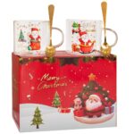 ΣΕΤ/2 ΓΥΑΛΙΝΗ ΚΟΥΠΑ ΣΕ ΚΟΥΤΙ ΔΩΡΟΥ CHRISTMAS