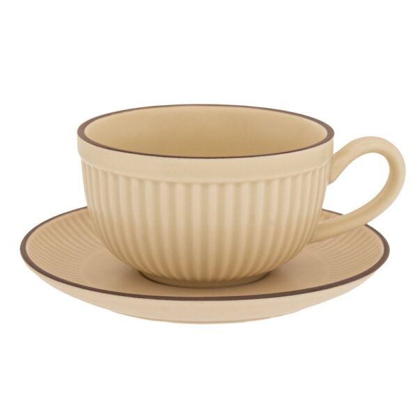 ΚΡΕΜ ΚΕΡΑΜΙΚΟ ΦΛΥΤΖΑΝΙ ΜΕ ΑΝΑΓΛΥΦΕΣ ΡΙΓΕΣ ΚΑΙ ΠΙΑΤΑΚΙ DECO