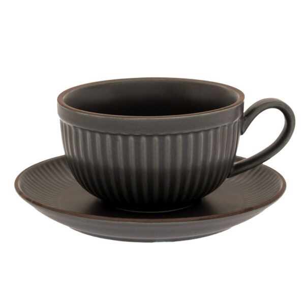 ΓΚΡΙ ΚΕΡΑΜΙΚΟ ΦΛΥΤΖΑΝΙ ΜΕ ΑΝΑΓΛΥΦΕΣ ΡΙΓΕΣ ΚΑΙ ΠΙΑΤΑΚΙ DECO