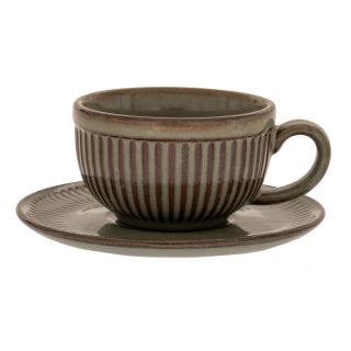 ΣΕΤ/6 ΠΡΑΣΙΝΟ ΚΕΡΑΜΙΚΟ ΦΛΥΤΖΑΝΑΚΙ TOY ΚΑΦΕ ΜΕ ΠΙΑΤΑΚΙ 80ml DECO