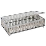 ΑΣΗΜΙ ΜΕΤΑΛΛΙΚΗ ΜΠΙΖΟΥΤΙΕΡΑ 21Χ13Χ5 ΕΚ ΜΕ ΚΑΘΡΕΠΤΗ DECO