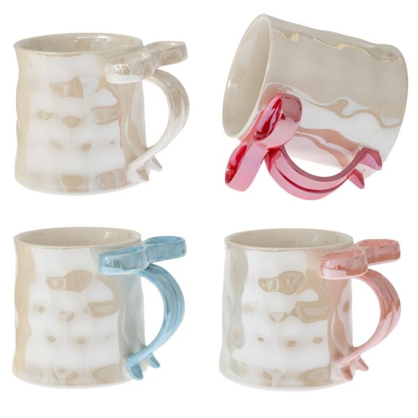 ΚΡΕΜ ΚΕΡΑΜΙΚΗ ΚΟΥΠΑ ΜΕ ΧΕΡΟΥΛΙ ΦΙΟΓΚΟ ΣΕ 4 ΧΡΩΜΑΤΑ DECO