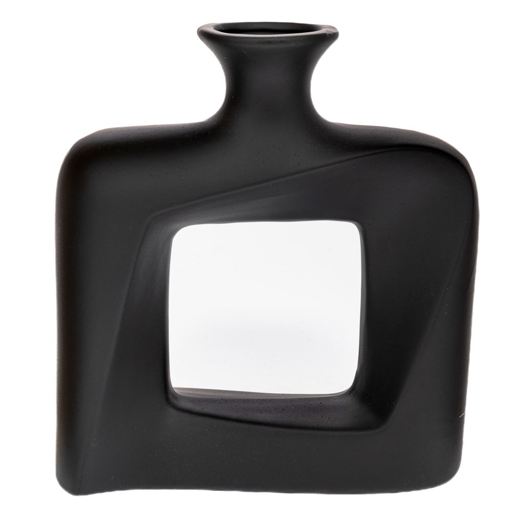 91524.jpg ΜΑΥΡΟ ΚΕΡΑΜΙΚΟ ΒΑΖΟ 21Χ7Χ23ΕΚ DECO - Image 1