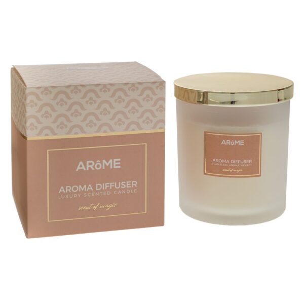 ΛΕΥΚΟ ΑΡΩΜΑΤΙΚΟ ΚΕΡΙ ΜΕ ΧΡΥΣΟ ΚΑΠΑΚΙ 200gr ΣΕ ΣΥΣΚΕΥΑΣΙΑ ΠΟΛΥΤΕΛΕΙΑΣ ΚΕΡΙΑ DECO